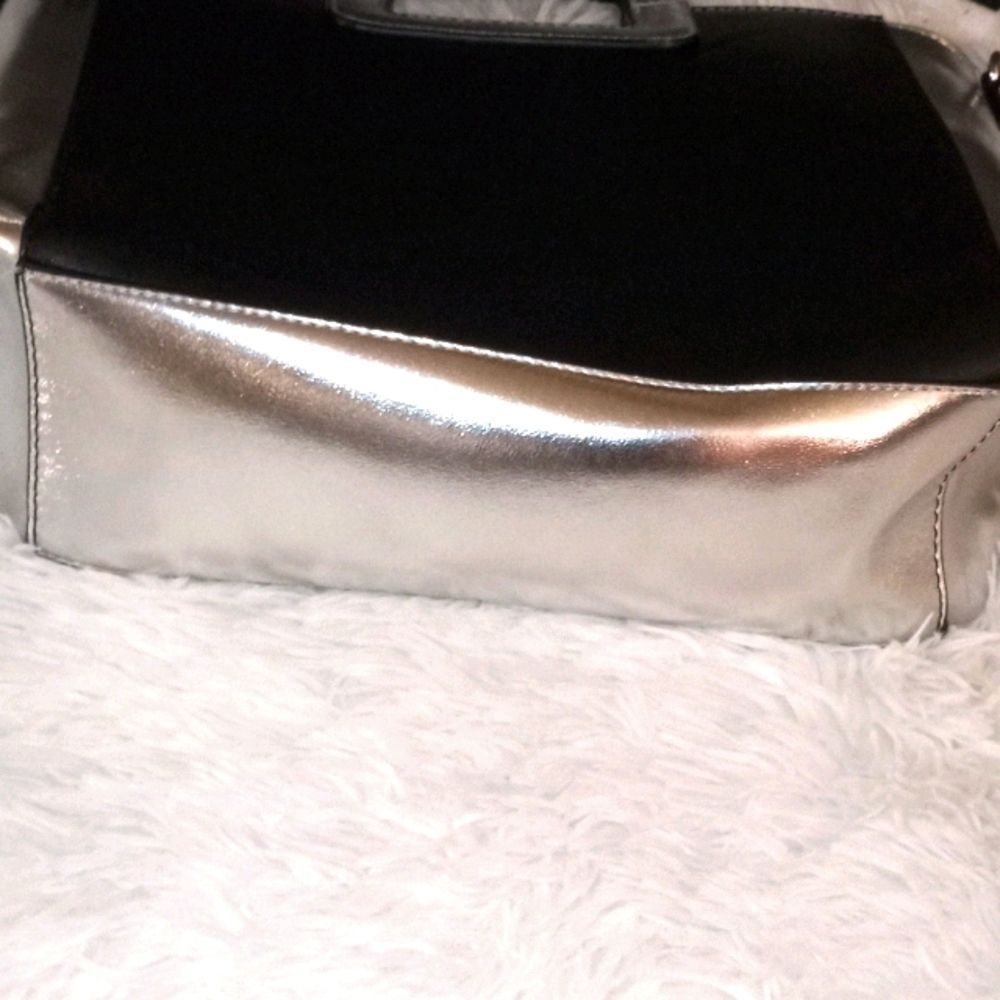 Bcbgeneration Silver & Black Tote - image 2
